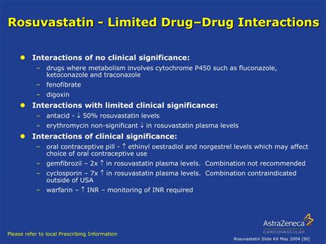 what are the interactions with generic rosuvastatin